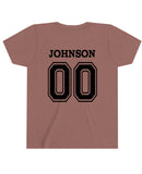 "Johnson" name on back of Youth Size Shirt.