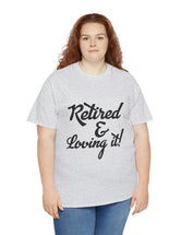 Retirement (Front and Back) with Retirement Poem - Unisex Heavy Cotton Tee