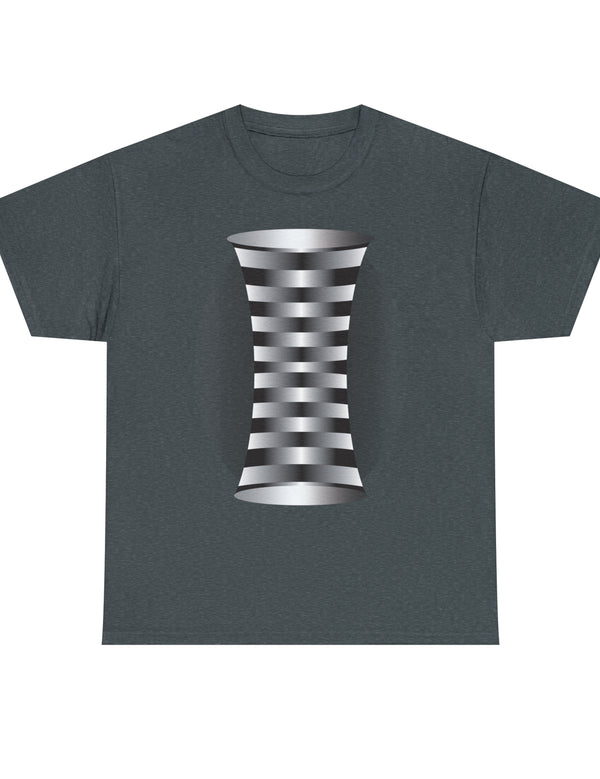 Weird Helix Optical Illusion in Unisex Heavy Cotton Tee