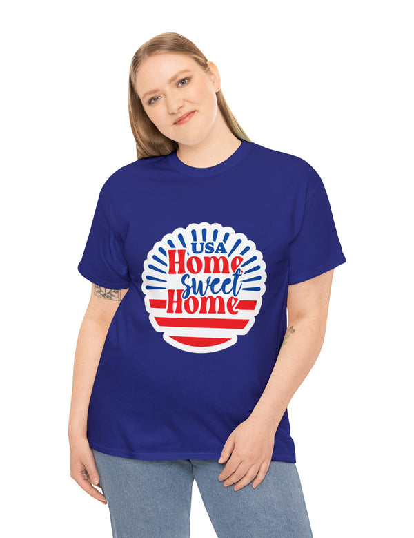 USA, Home Sweet Home - Unisex Heavy Cotton Tee