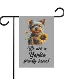 Sunflower Yorkshire Terrier, Yorkie - Garden Flag, Garden & House Banner