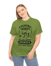 Fishing Grandpa. Just like a normal grandpa but much cooler. Unisex Heavy Cotton Tee