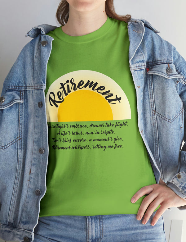 Retirement (In twilight's embrace) - Unisex Heavy Cotton Tee