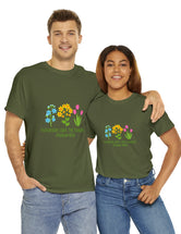 Flourish like the flowers - Psalm 103:15 - Unisex Heavy Cotton Tee