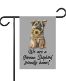 Sunflower German Shepherd - Garden Flag, Garden & House Banner