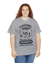 Fishing Grandpa. Just like a normal grandpa but much cooler. Unisex Heavy Cotton Tee