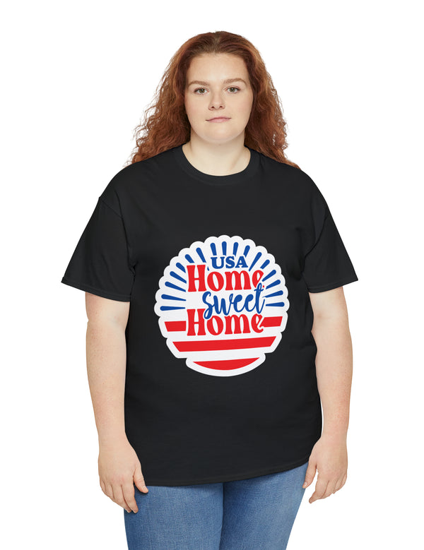 USA, Home Sweet Home - Unisex Heavy Cotton Tee