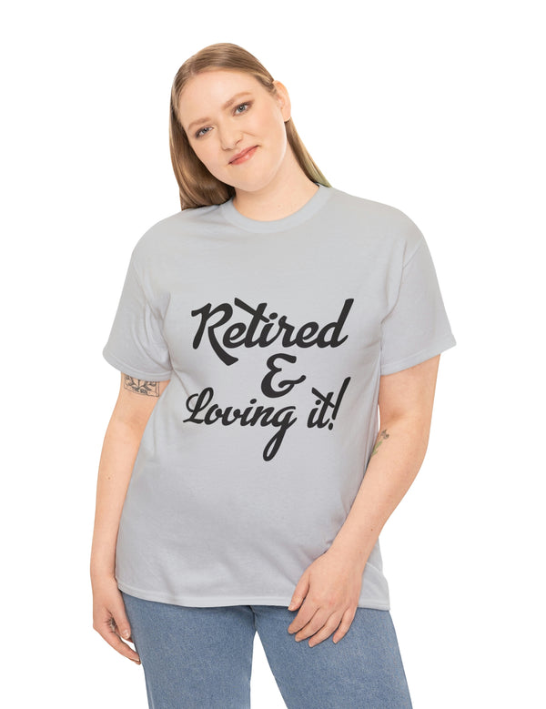 Retirement (Front and Back) with Retirement Poem - Unisex Heavy Cotton Tee