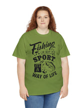 Fishing is not a sport. It's a way of life. This super comfy unisex tee comes in heavy cotton.