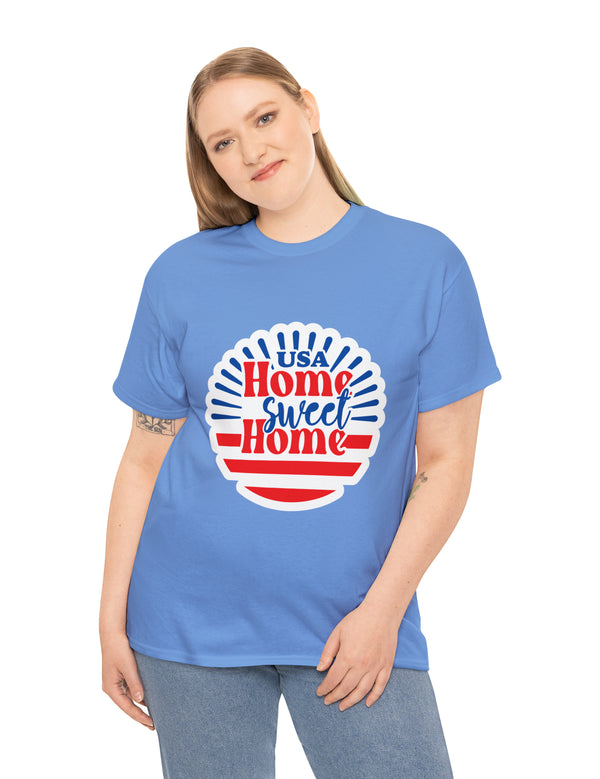 USA, Home Sweet Home - Unisex Heavy Cotton Tee