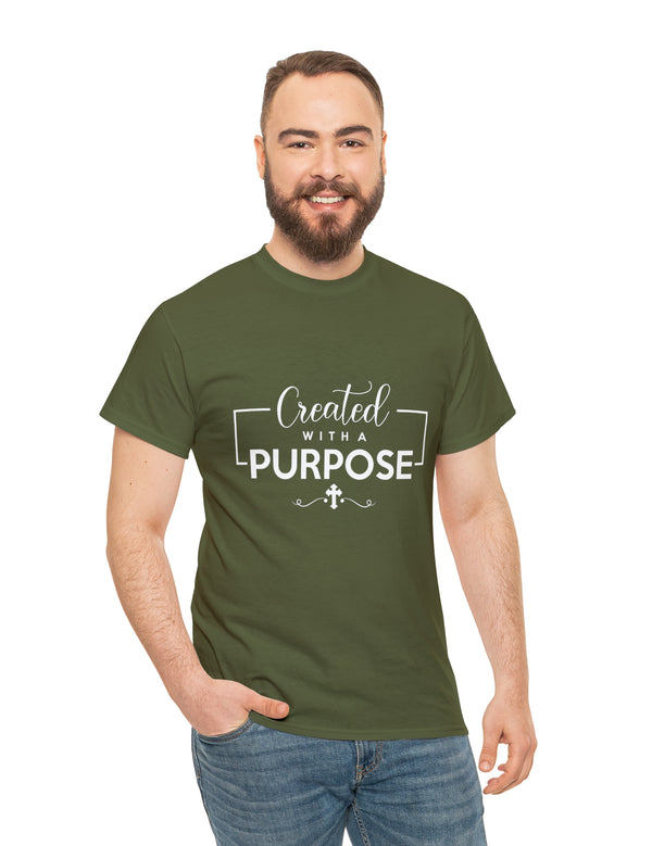 Created with a purpose. Unisex Heavy Cotton Tee