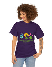 Flourish like the flowers - Psalm 103:15 - Unisex Heavy Cotton Tee