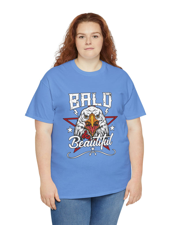 Bald and Beautiful American Bald Eagle - Unisex Heavy Cotton Tee