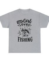 This Girl Loves Fishing! Unisex Heavy Cotton Tee