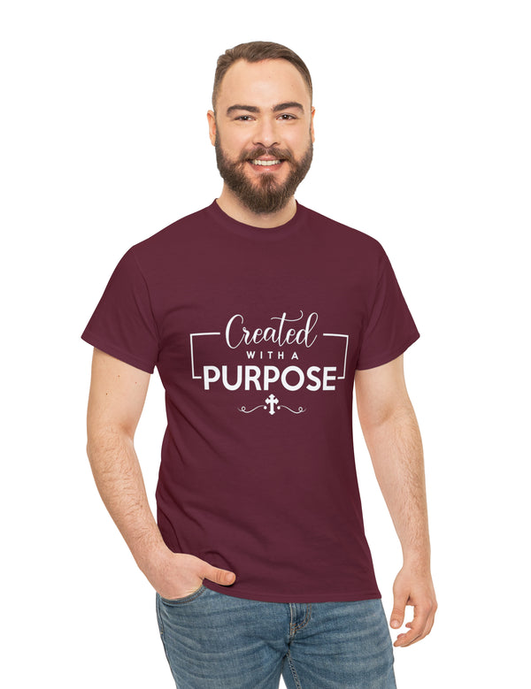 Created with a purpose. Unisex Heavy Cotton Tee