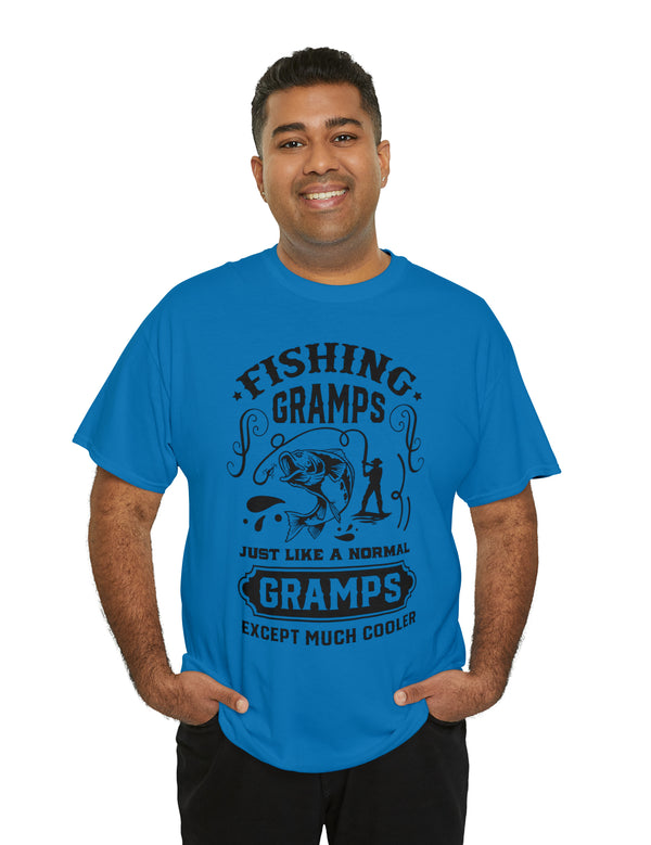 Fishing Gramps. Just like a normal Gramps but much cooler. Unisex Heavy Cotton Tee