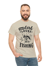 This Girl Loves Fishing! Unisex Heavy Cotton Tee