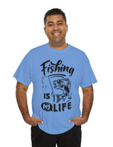 Fishing is my life! - In a Unisex Heavy Cotton Tee