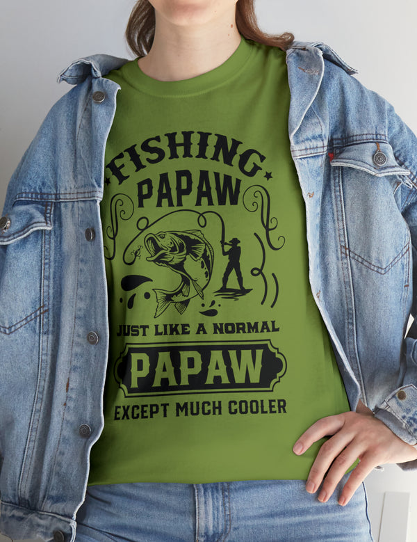 Fishing PaPaw. Just like a normal PaPaw but much cooler. Unisex Heavy Cotton Tee