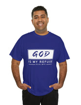 God is my Refuge - Psalm 91 - Unisex Heavy Cotton Tee