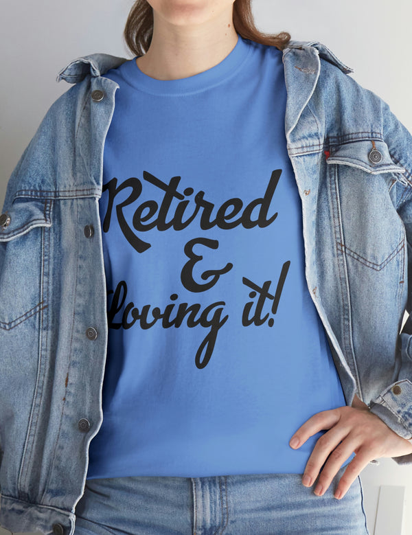 Retirement (Front and Back) with Retirement Poem - Unisex Heavy Cotton Tee