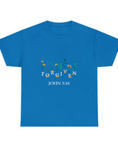 Forgiven - John 3:16 - Unisex Heavy Cotton Tee