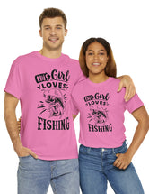 This Girl Loves Fishing! Unisex Heavy Cotton Tee