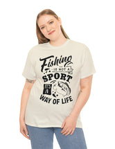 Fishing is not a sport. It's a way of life. This super comfy unisex tee comes in heavy cotton.