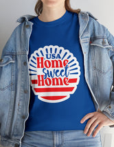 USA, Home Sweet Home - Unisex Heavy Cotton Tee