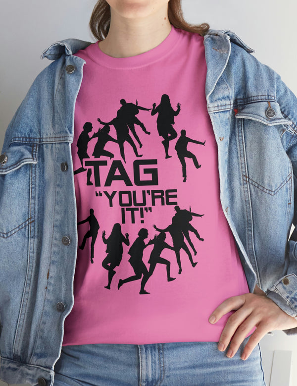 The game of Tag has never been funner! Unisex Heavy Cotton Tee