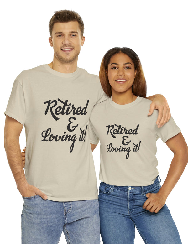 Retirement (Front and Back) with Retirement Poem - Unisex Heavy Cotton Tee